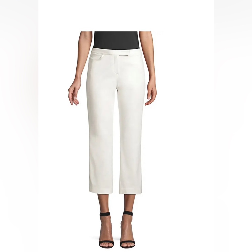 Theory Off White Cropped Pants
